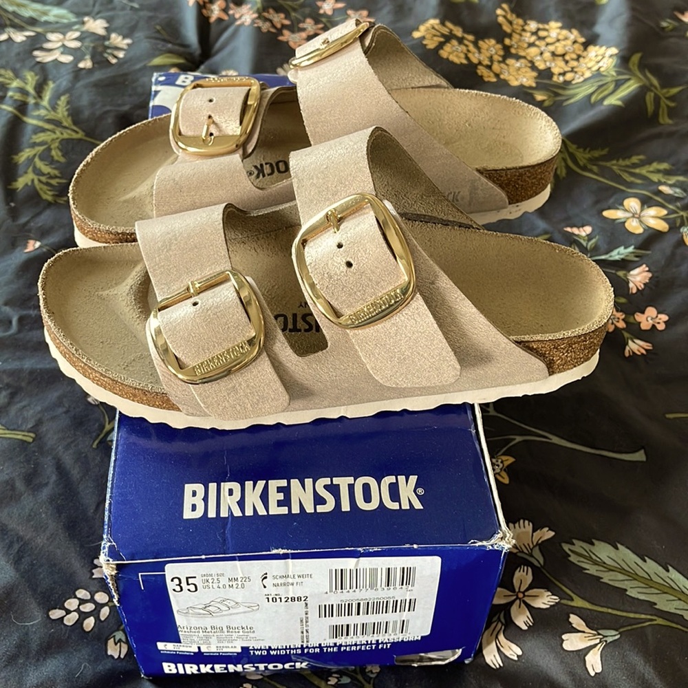Birkenstock Arizona Big Buckle Rose Gold